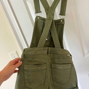 Olive green overalls